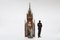French Neo-Gothic Polychrome and Gilt Wooden Church Steeple with Niche for Saint Statue, 1800s 2