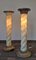 Alabaster and Marble Twisted Column Shaped Floor Lamps, France, 1960s, Set of 2 4