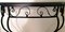 Italian Wrought Iron Wall Console Table with Wooden Top, 1930s, Image 7