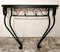 Italian Wrought Iron Wall Console Table with Wooden Top, 1930s, Image 17