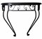 Italian Wrought Iron Wall Console Table with Wooden Top, 1930s, Image 1