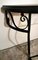 Italian Wrought Iron Wall Console Table with Wooden Top, 1930s, Image 13
