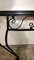 Italian Wrought Iron Wall Console Table with Wooden Top, 1930s, Image 14