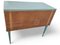 Petrolgrüner Vintage Buffetschrank mit zwei Türen, 1950er 4