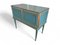 Petrolgrüner Vintage Buffetschrank mit zwei Türen, 1950er 3