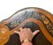 Empire Napoleon III Middle Table in Violin Shape in Marquetry from Hippolyte Edmé Pretot Paris, 1840s 6