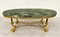 Brass and Onyx Marble Koi Fish Coffee Table, 1970s, Image 1