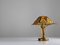 Hammered Glass and Wrought Iron Table Lamp attributed to Longobard, Italy, 1970s, Image 6