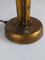 Hammered Glass and Wrought Iron Table Lamp attributed to Longobard, Italy, 1970s, Image 4