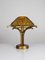 Hammered Glass and Wrought Iron Table Lamp attributed to Longobard, Italy, 1970s, Image 5