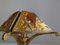 Hammered Glass and Wrought Iron Table Lamp attributed to Longobard, Italy, 1970s, Image 1