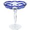 Cristal tallado Baccarat de cristal azul profundo, Francia, años 20, Imagen 1