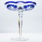 Cristal tallado Baccarat de cristal azul profundo, Francia, años 20, Imagen 6