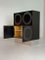 Brutalist Black Circular Bar Cabinet from Musterring, Belgium 4