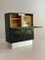 Brutalist Black Circular Bar Cabinet from Musterring, Belgium 3