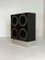 Brutalist Black Circular Bar Cabinet from Musterring, Belgium 2