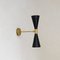 Italienische Wandlampen aus Messing, 1950er, 2er Set 3