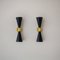 Italienische Wandlampen aus Messing, 1950er, 2er Set 2