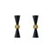 Italienische Wandlampen aus Messing, 1950er, 2er Set 1