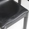 Italienische Schwarze Plastikstühle Modell 4875 von Carlo Bartoli für Kartell, 1970er, 4er Set 5