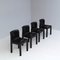 Italienische Schwarze Plastikstühle Modell 4875 von Carlo Bartoli für Kartell, 1970er, 4er Set 2