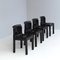 Italienische Schwarze Plastikstühle Modell 4875 von Carlo Bartoli für Kartell, 1970er, 4er Set 7