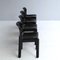Italienische Schwarze Plastikstühle Modell 4875 von Carlo Bartoli für Kartell, 1970er, 4er Set 6