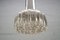 Chrome and Smoked Glass Ceiling Lamps from Staff, 1960s, Set of 15, Image 6