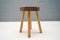 French Wooden Vintage Stools, 1960s, Set of 3 12