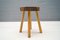 French Wooden Vintage Stools, 1960s, Set of 3, Image 12