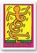 Póster del Festival de Jazz de Montreux en rosa, de Keith Haring, 1983, Imagen 1