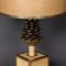 Vintage 20th Century Italian Bergere Lamp with Pine Cone Detailing, 1970s 10
