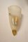 Vintage Wall Light in Murano Glass with Pure Gold Leaf Decorations, 1960s 3