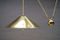 Brass Pendant with Counterweight by Florian Schulz, 1970s 7