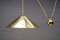 Brass Pendant with Counterweight by Florian Schulz, 1970s, Image 7