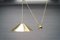 Brass Pendant with Counterweight by Florian Schulz, 1970s 1