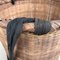 Japanese Traditional Okimono Kago Storage Basket in Bamboo, 1940s 7