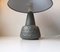 Grey Ceramic Table Lamp with Dragon Skin Decor by Einar Johansen, 1960s 6