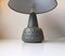 Grey Ceramic Table Lamp with Dragon Skin Decor by Einar Johansen, 1960s, Image 6