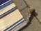 Mid-Century Swedish Striped Hand Woven Wall Rug 5