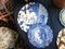 Melamine Charger from the Illusions Collection in White and Blue by Vito Nesta 3
