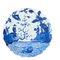 Melamine Charger from the Illusions Collection in White and Blue by Vito Nesta 4