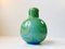 Italian Mint Blue & Green Murano Glass Vase by Carlo Moretti, 1970s 1