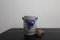 Pot Folk Art en Grès Gris et Bleu Cobalt, Allemagne, 1890s 5