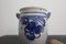 Pot Folk Art en Grès Gris et Bleu Cobalt, Allemagne, 1890s 8