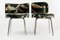 Bauhaus Armlehnstühle aus verchromtem Metall & Samt, 1970er, 2er Set 2