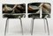 Bauhaus Armlehnstühle aus verchromtem Metall & Samt, 1970er, 2er Set 3