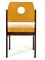 Sedie da pranzo vintage in legno e pelle, anni '60, set di 6, Immagine 4