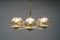 Italian 6-Light Pendant in Smoked Glass, 1960s 4