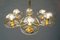 Italian 6-Light Pendant in Smoked Glass, 1960s 3